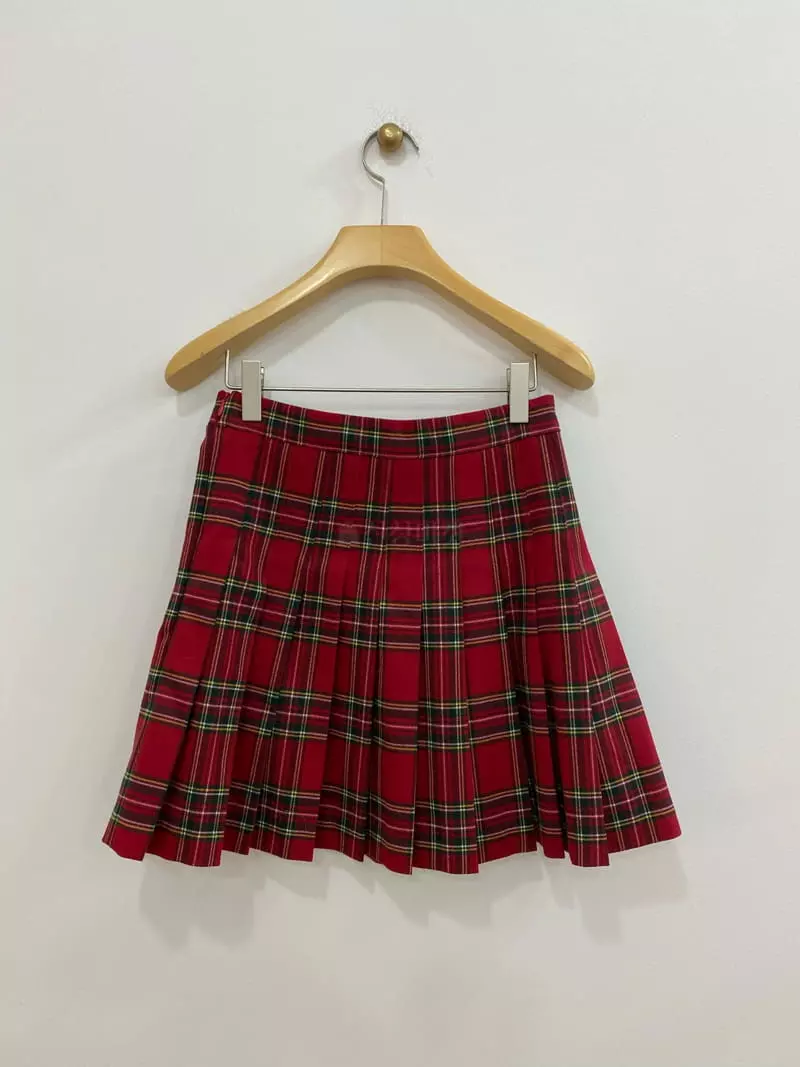 Bplan - Korean Women Fashion - #restrostyle - Chacha Check Skirt - 4