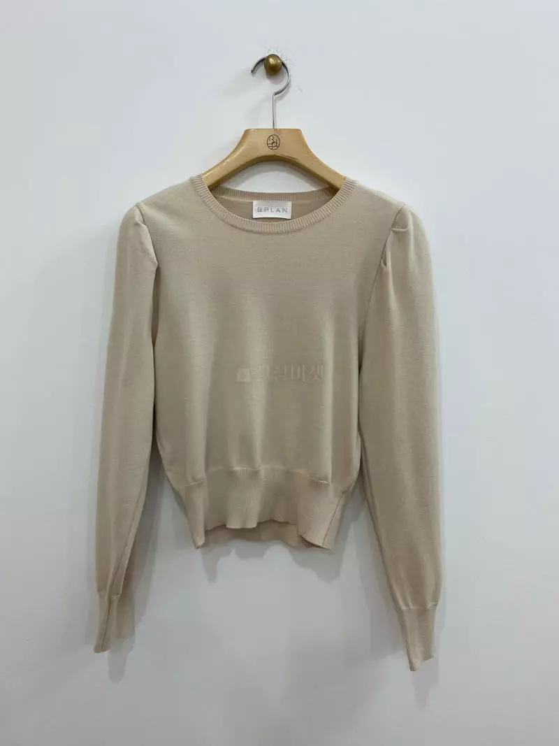Bplan - Korean Women Fashion - #thelittlethings - Shirring Knit Tee - 2