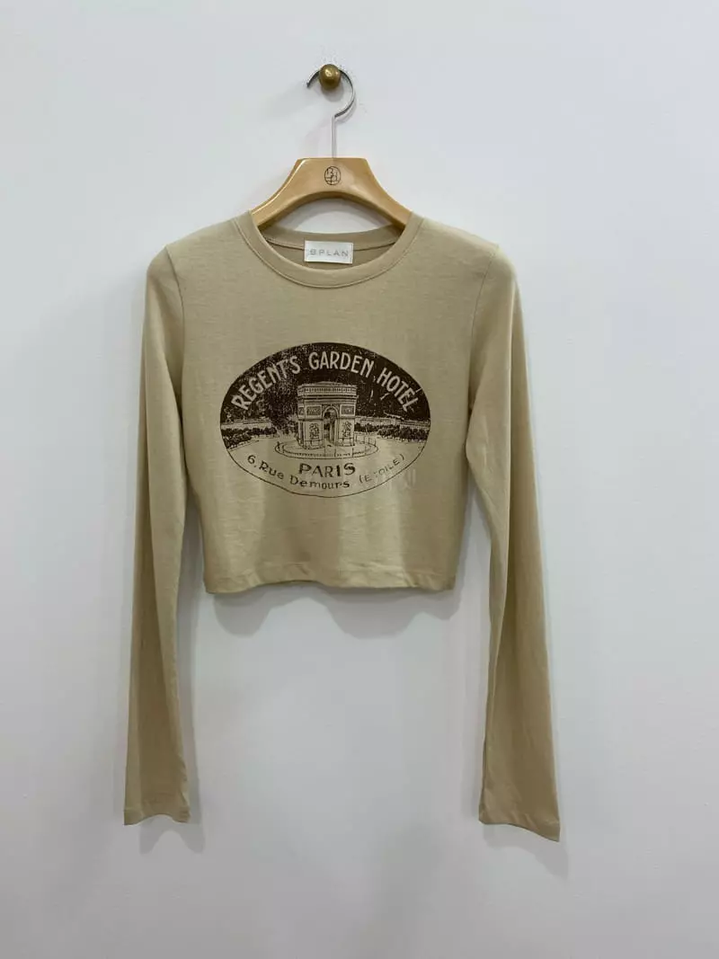 Bplan - Korean Women Fashion - #womensfashion - Hotel Crop Tee
