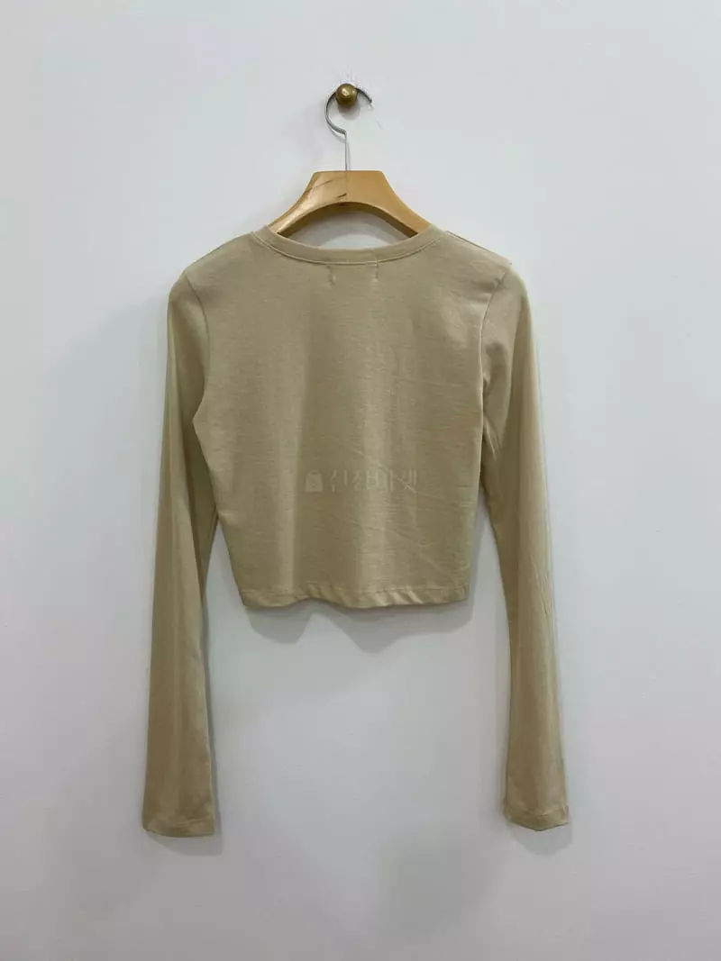 Bplan - Korean Women Fashion - #womensfashion - Hotel Crop Tee - 3