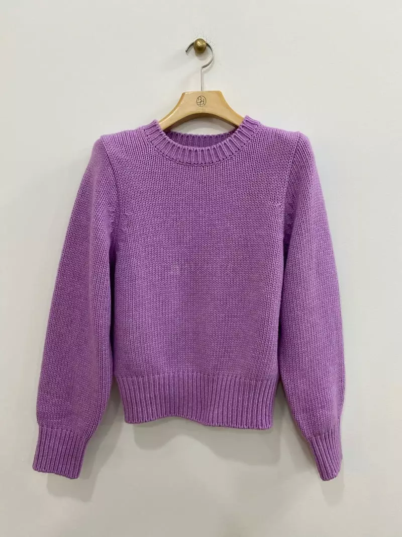 Bplan - Korean Women Fashion - #womensfashion - Pad Top Knit Tee - 2