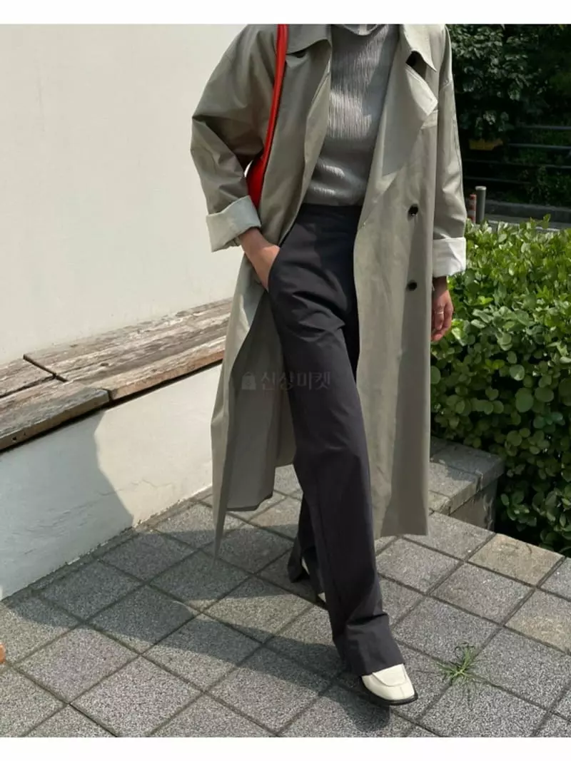 Breathe - Korean Women Fashion - #momslook - Peach Slit Pants