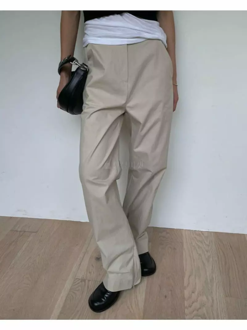 Breathe - Korean Women Fashion - #momslook - Peach Slit Pants - 12