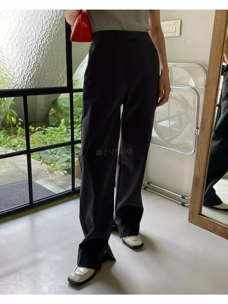 Breathe - Korean Women Fashion - #momslook - Peach Slit Pants - 5