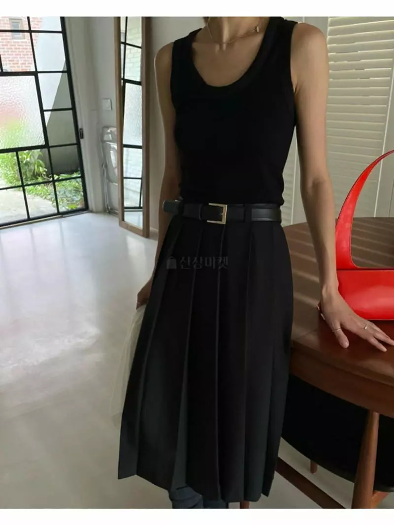 Breathe - Korean Women Fashion - #momslook - Peach Sleeveless - 2