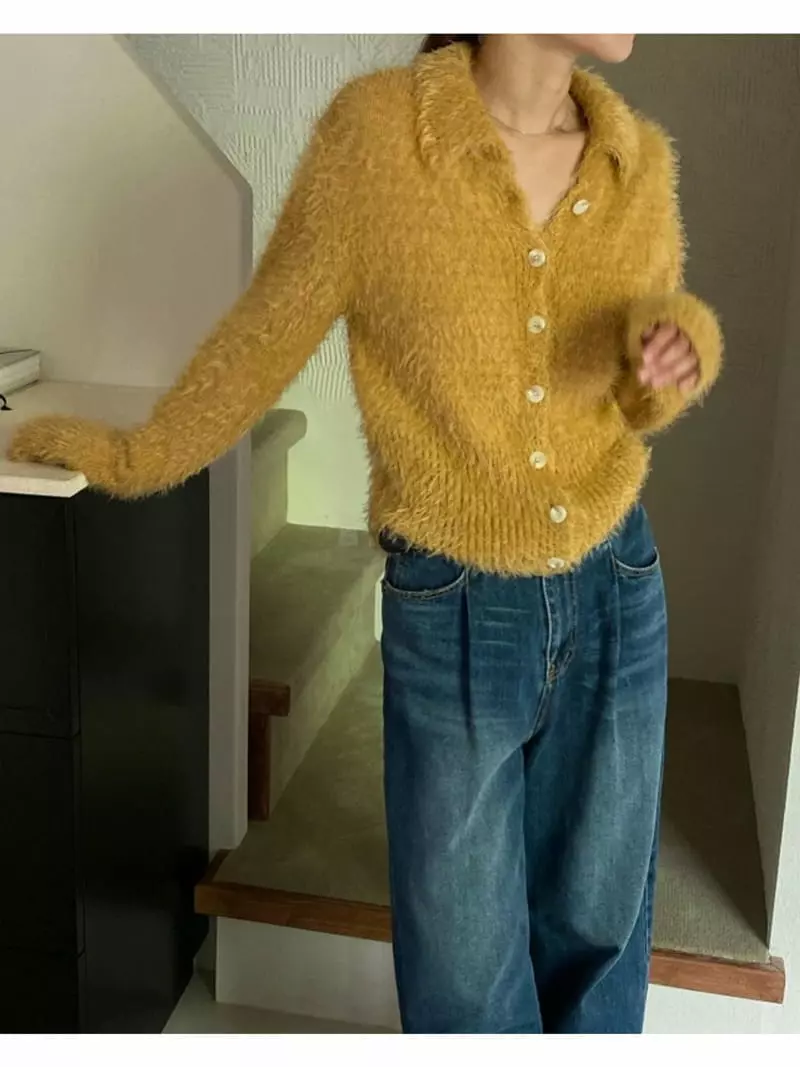Breathe - Korean Women Fashion - #momslook - Fly Knit Cardigan - 5