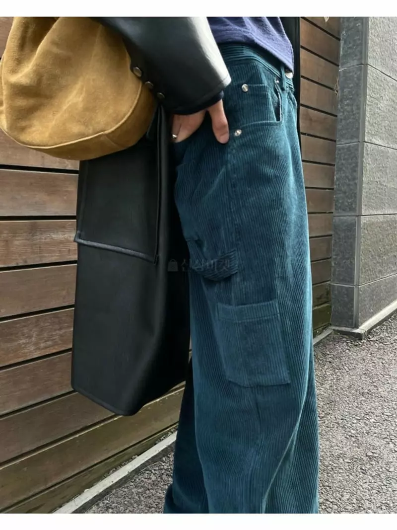 Breathe - Korean Women Fashion - #momslook - Corduroy Pants