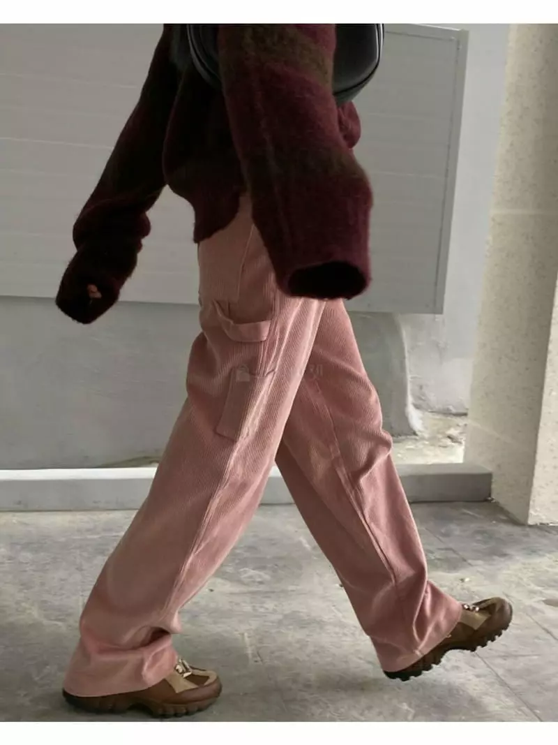 Breathe - Korean Women Fashion - #momslook - Corduroy Pants - 3