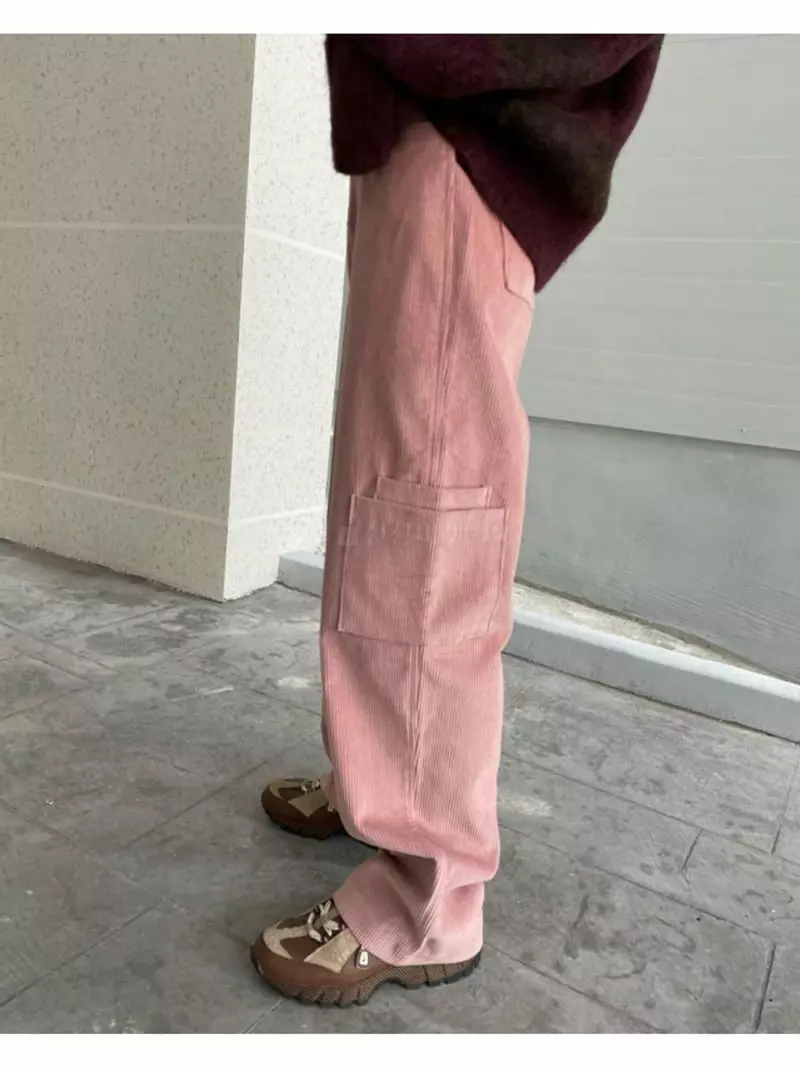 Breathe - Korean Women Fashion - #momslook - Corduroy Pants - 5