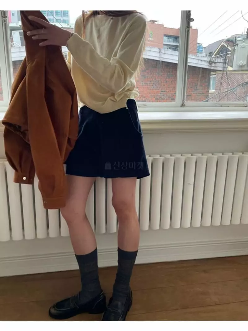 Breathe - Korean Women Fashion - #momslook - Color R Knit Tee - 5