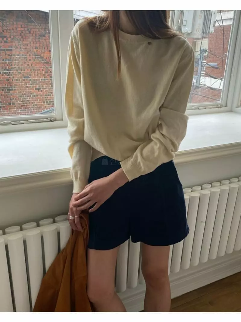 Breathe - Korean Women Fashion - #momslook - Color R Knit Tee - 6