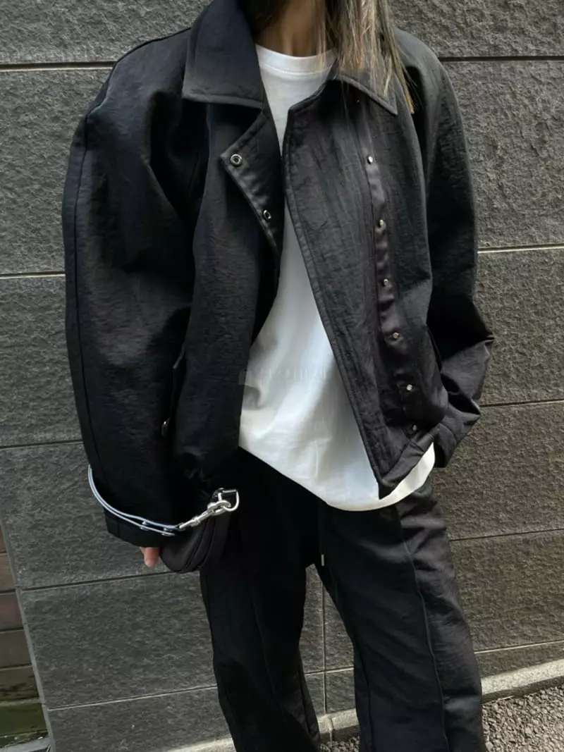Breathe - Korean Women Fashion - #momslook - Oil Bonding Jumper - 2