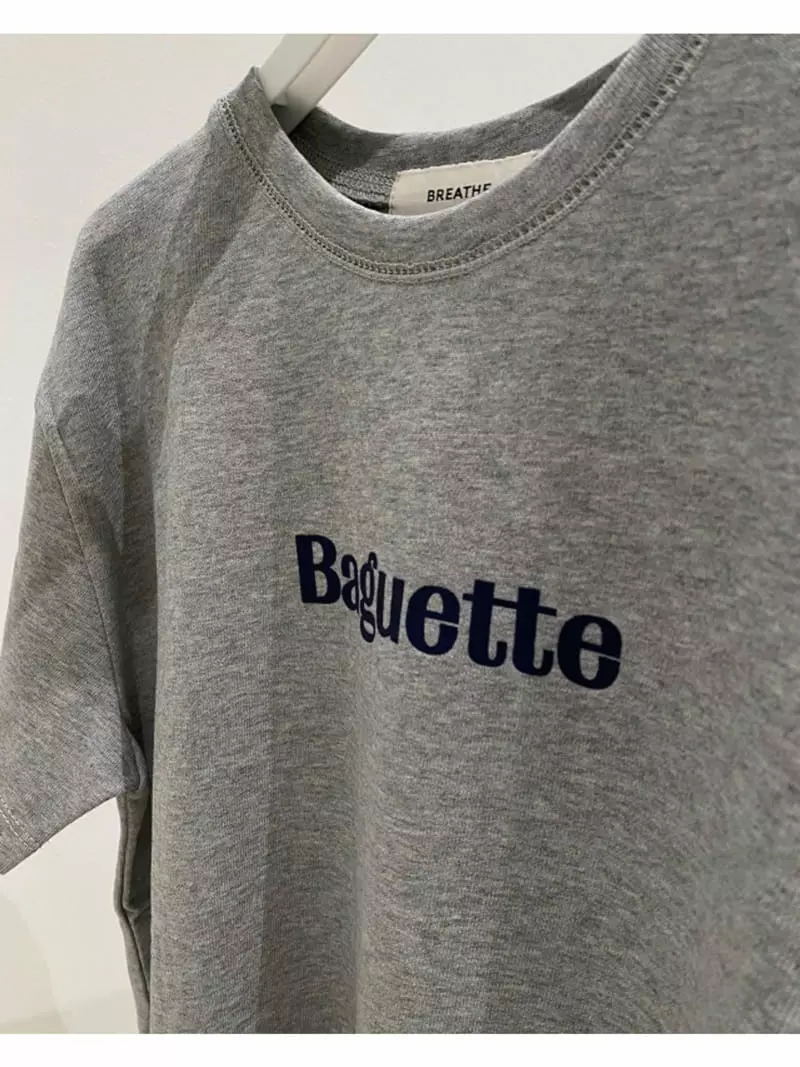 Breathe - Korean Women Fashion - #momslook - Baguette Tee - 11