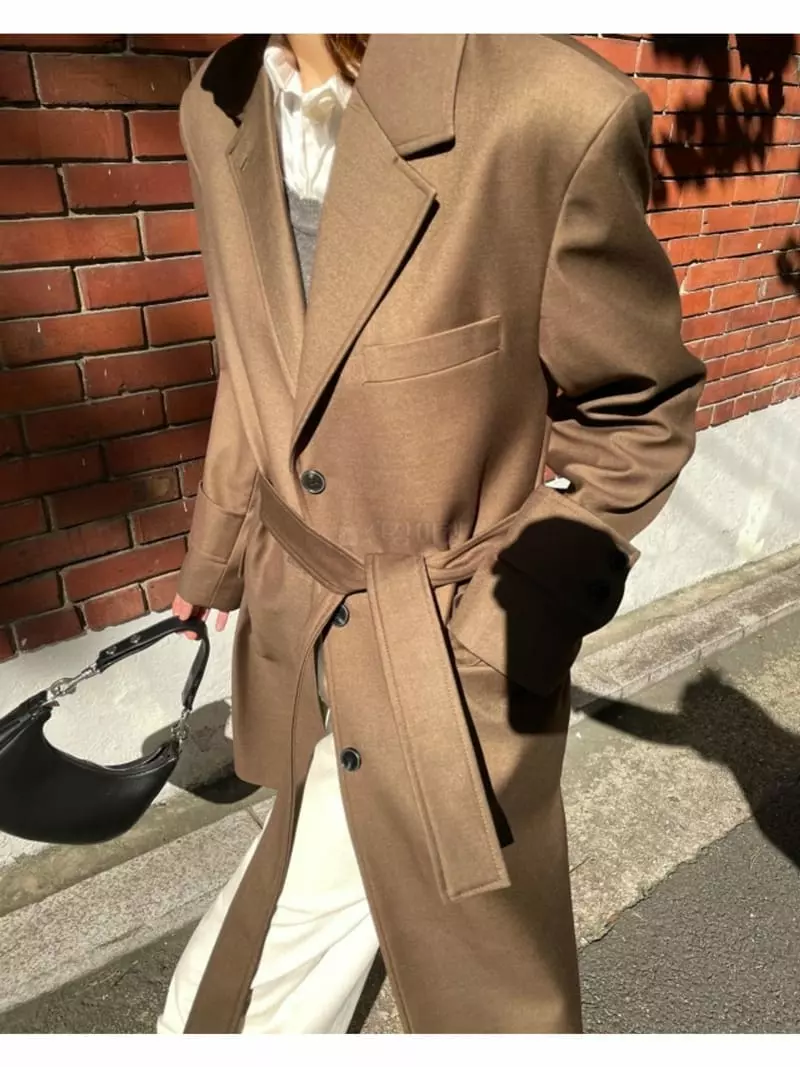 Breathe - Korean Women Fashion - #thelittlethings - Retail Long Coat - 4