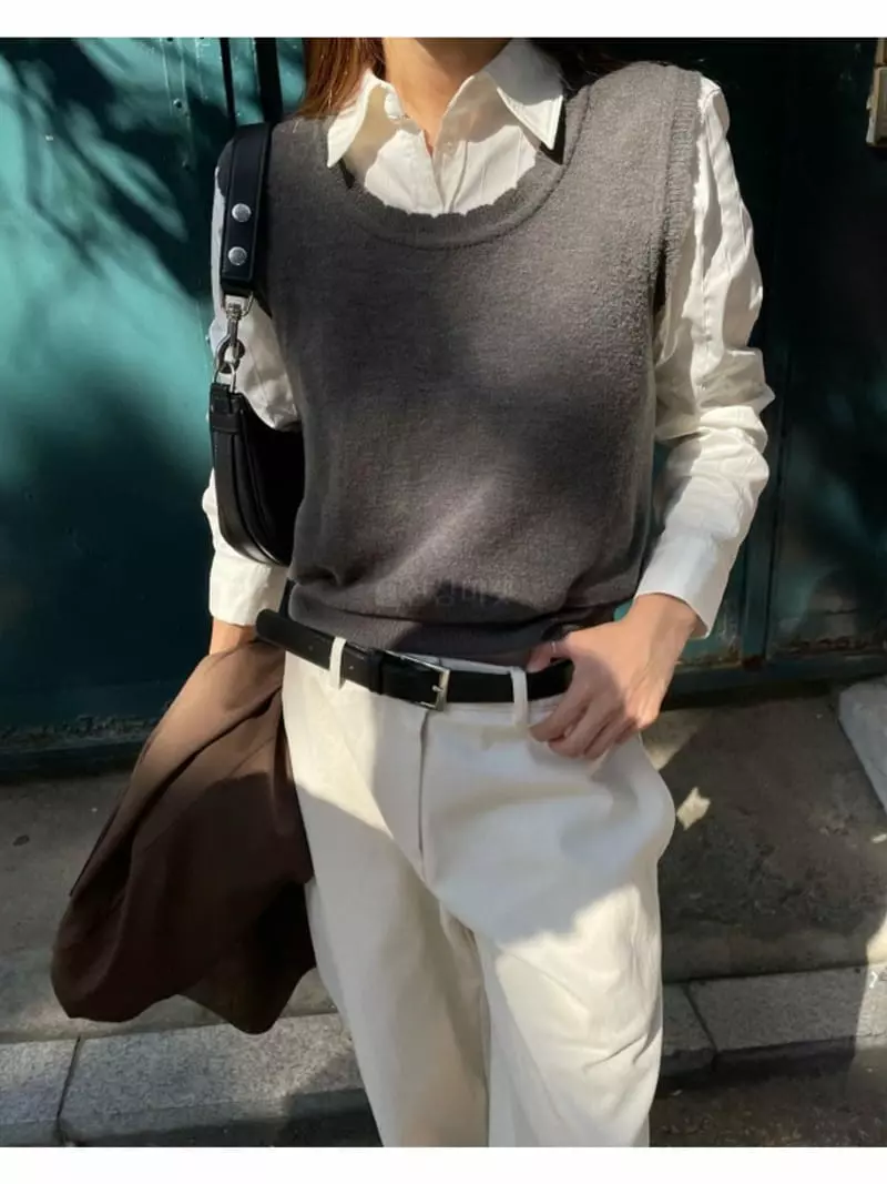 Breathe - Korean Women Fashion - #momslook - Laving Knit Vest - 10