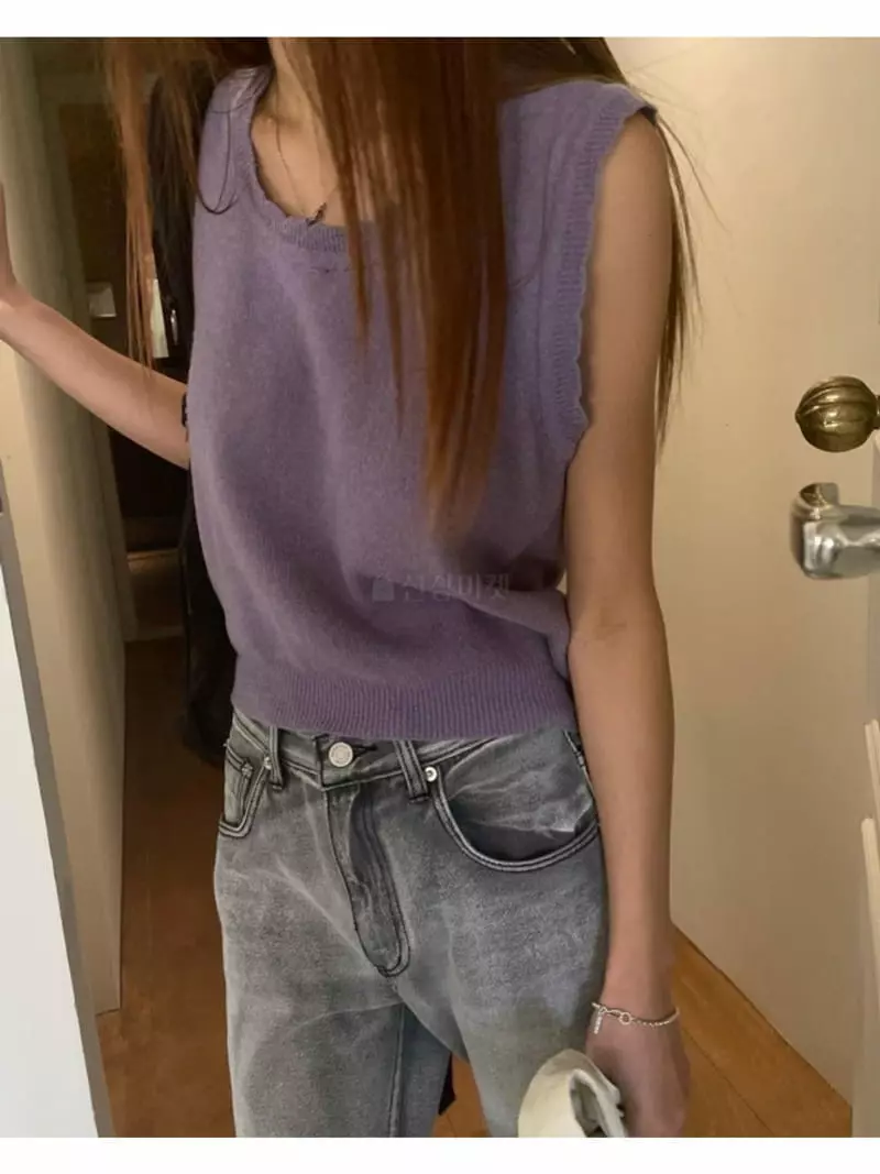 Breathe - Korean Women Fashion - #momslook - Laving Knit Vest - 12