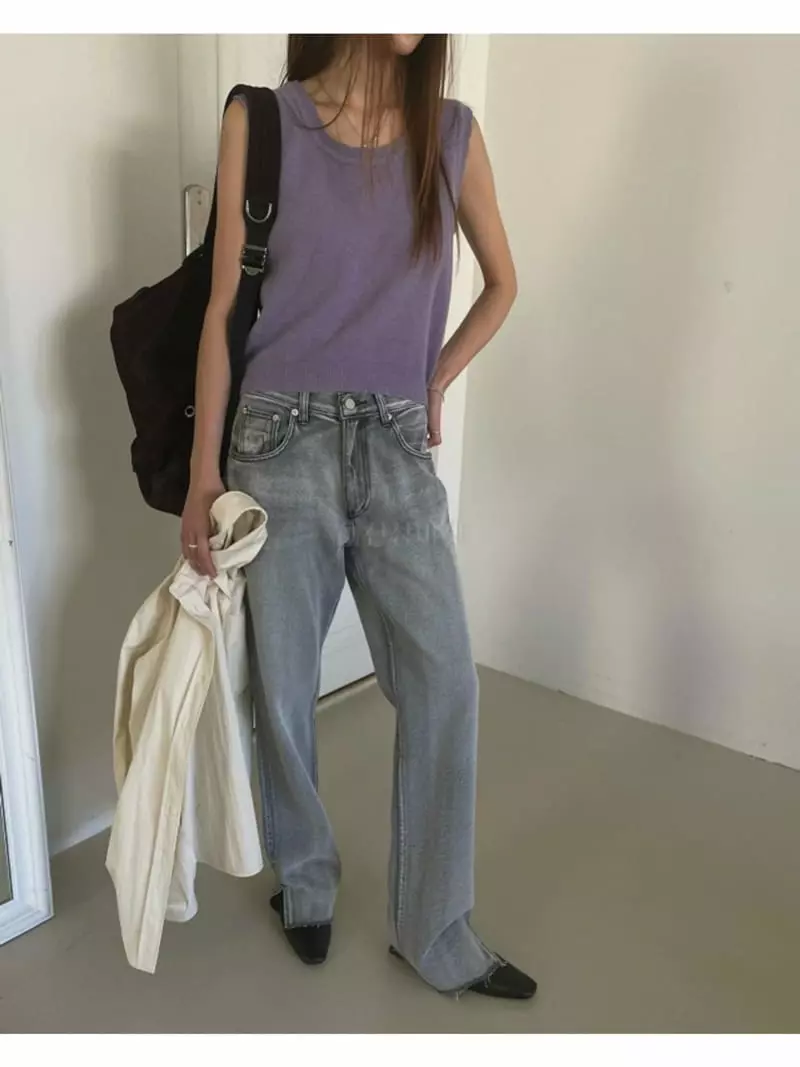 Breathe - Korean Women Fashion - #momslook - Laving Knit Vest - 2