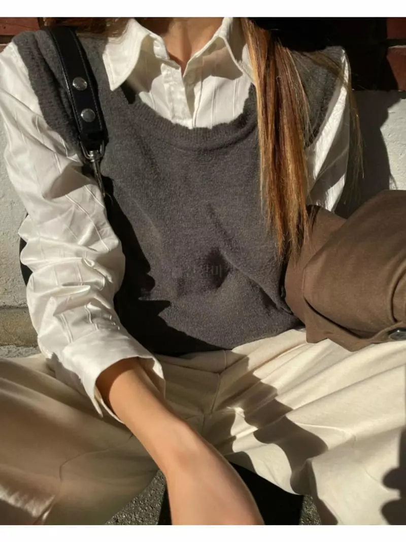Breathe - Korean Women Fashion - #momslook - Laving Knit Vest - 8