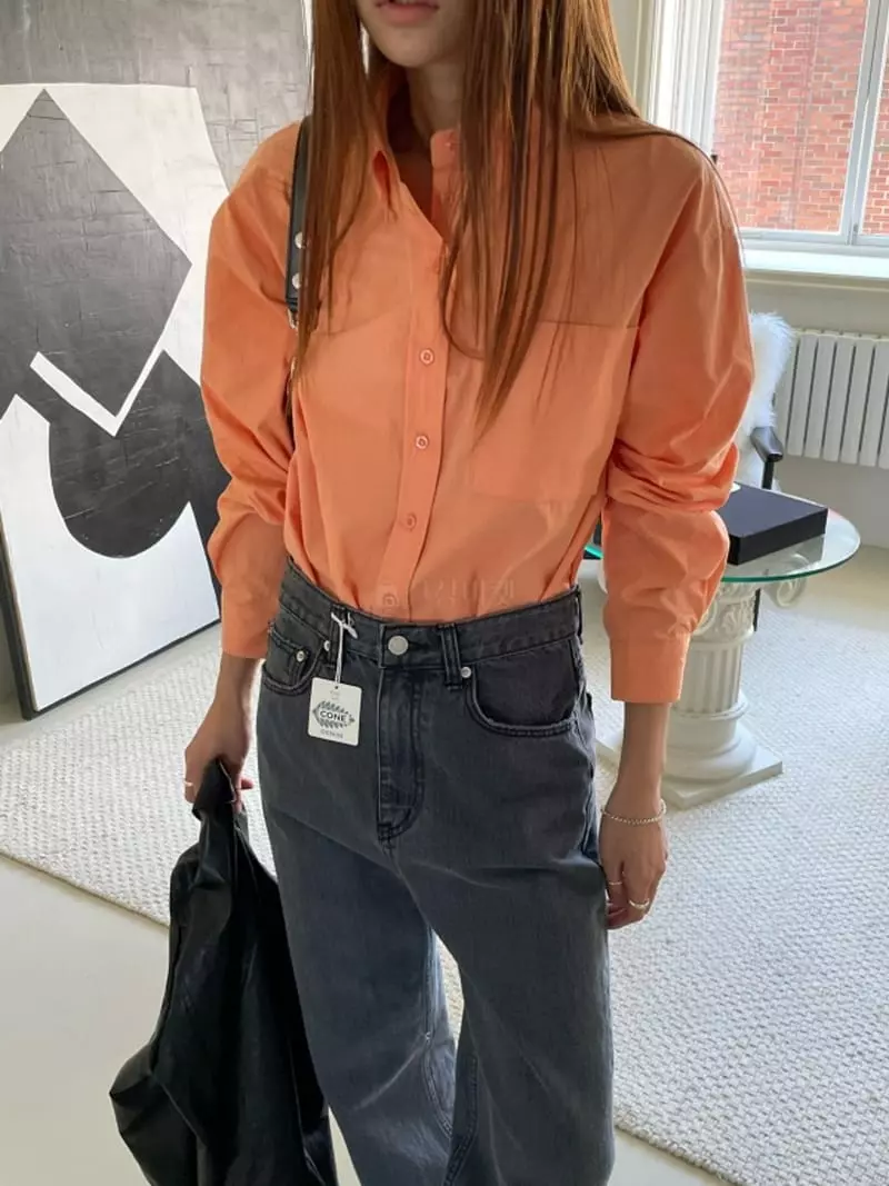 Breathe - Korean Women Fashion - #womensfashion - Nico Peach Shirt - 4