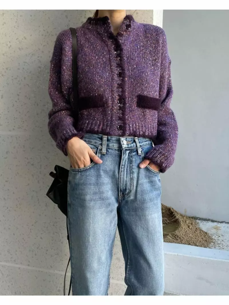 Breathe - Korean Women Fashion - #momslook - Collect Crop Cardigan - 6