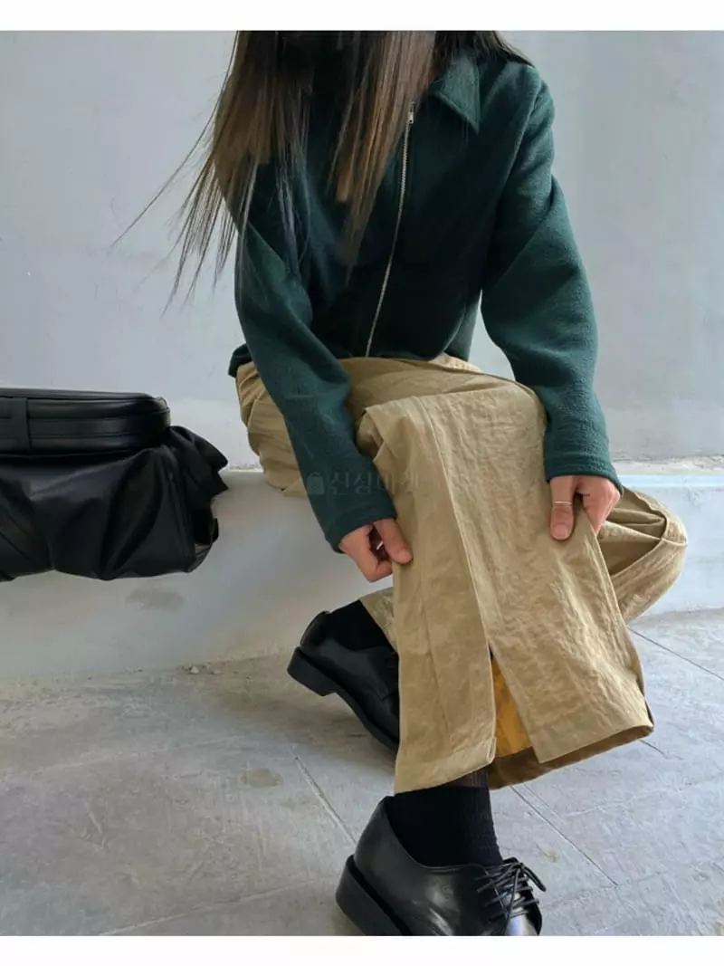 Breathe - Korean Women Fashion - #vintagekidsstyle - Sleeve Zip-up - 4