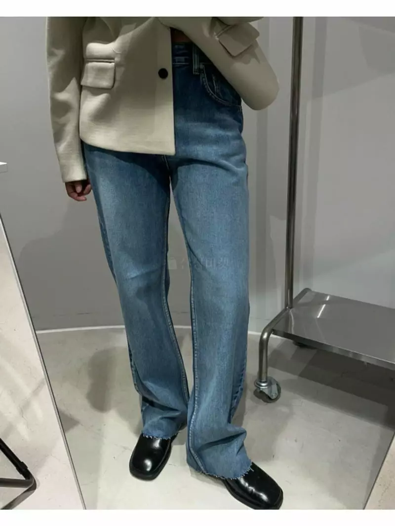 Breathe - Korean Women Fashion - #restrostyle - Straight Jeans - 9