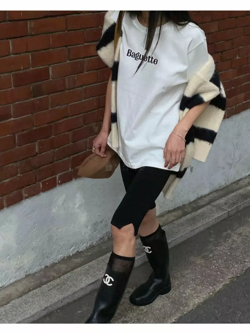 Breathe - Korean Women Fashion - #shopsmall - Baguette Tee - 6
