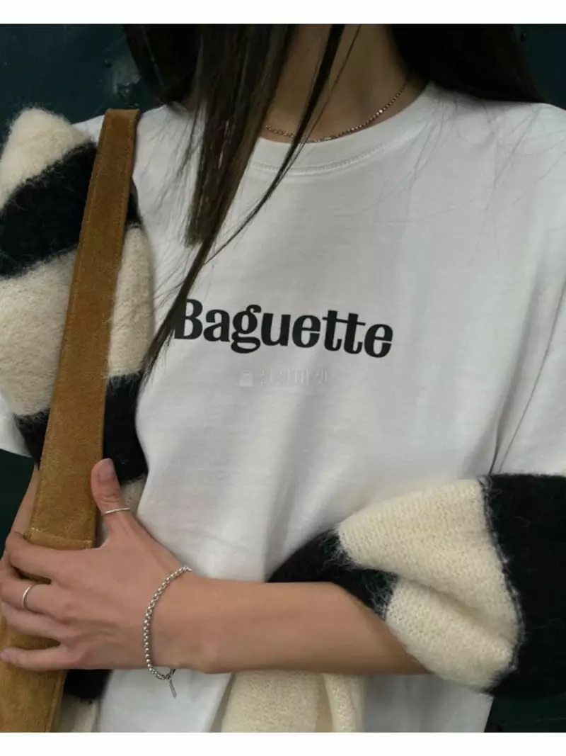 Breathe - Korean Women Fashion - #thelittlethings - Baguette Tee - 8