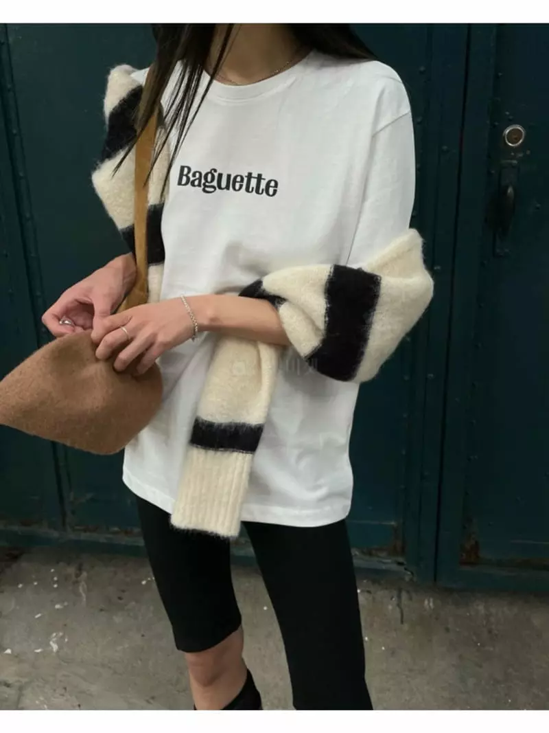 Breathe - Korean Women Fashion - #vintageinspired - Baguette Tee