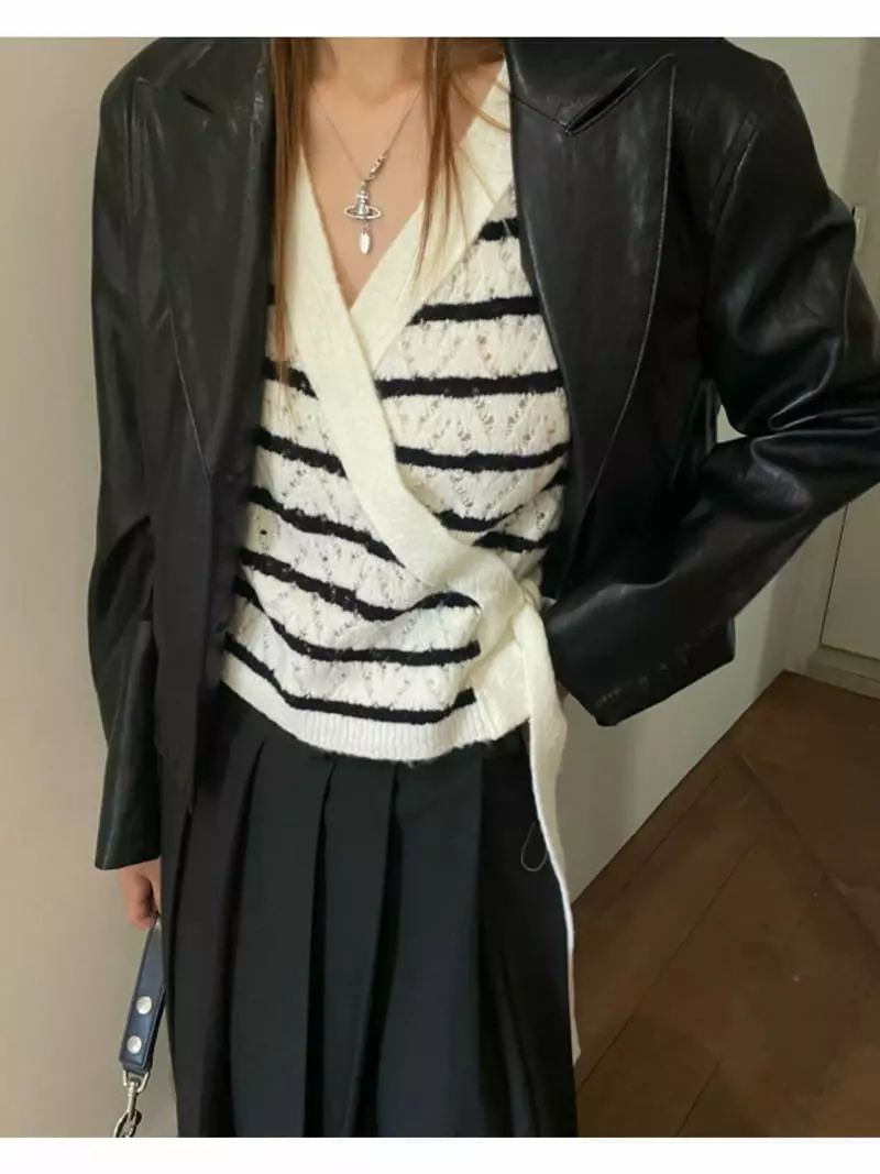 Breathe - Korean Women Fashion - #vintagekidsstyle - Jet Wrap Cardigan - 8