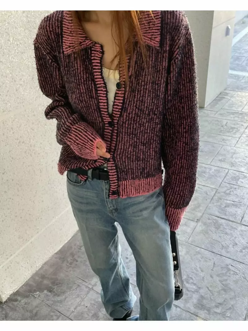 Breathe - Korean Women Fashion - #womensfashion - Wrap Cardigan - 10