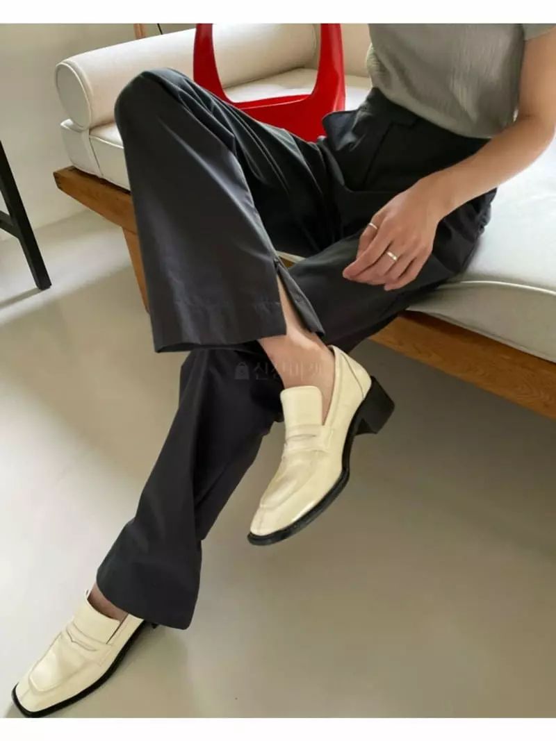 Breathe - Korean Women Fashion - #womensfashion - Peach Slit Pants - 2