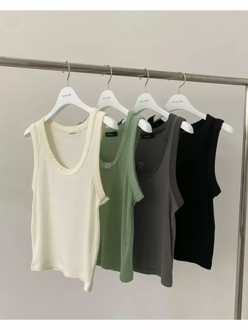 Breathe - Korean Women Fashion - #womensfashion - Peach Sleeveless - 9