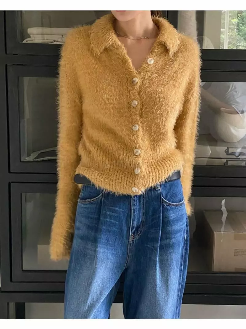 Breathe - Korean Women Fashion - #womensfashion - Fly Knit Cardigan - 8