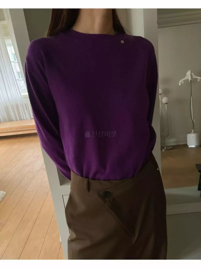 Breathe - Korean Women Fashion - #womensfashion - Color R Knit Tee