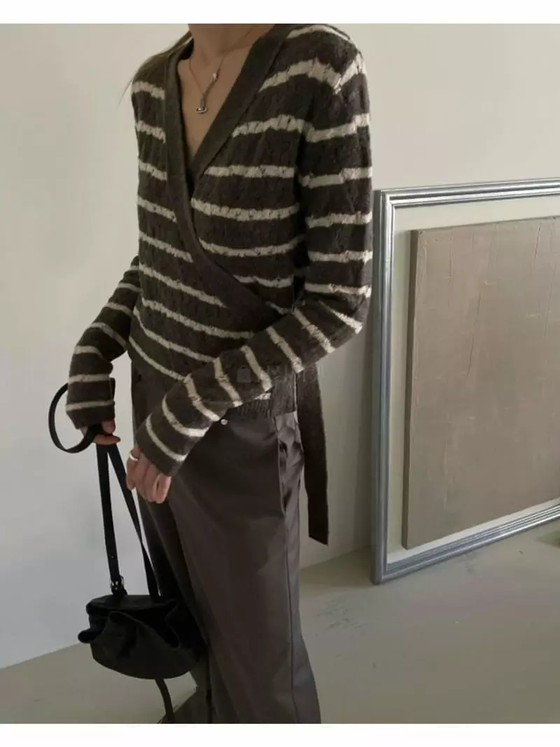 Breathe - Korean Women Fashion - #womensfashion - Jet Wrap Cardigan - 6