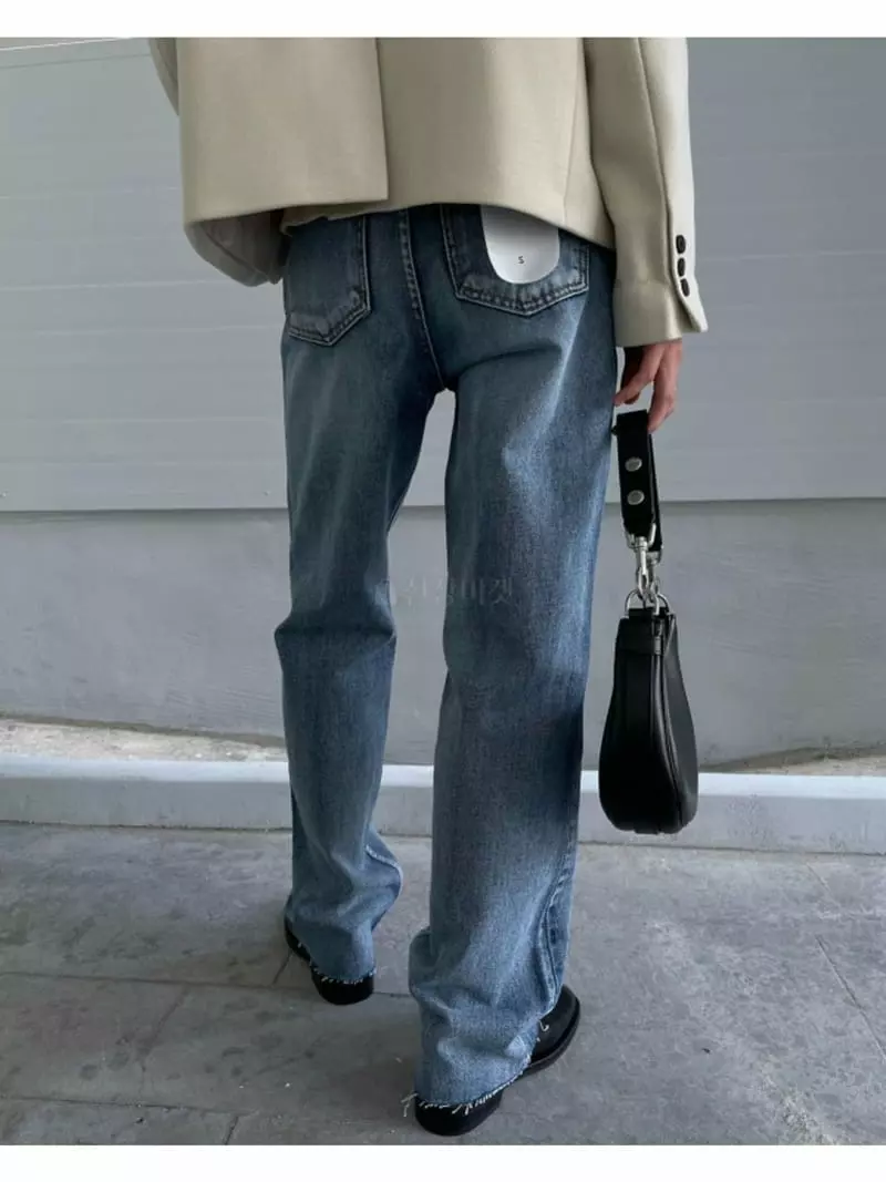 Breathe - Korean Women Fashion - #womensfashion - Straight Jeans - 5
