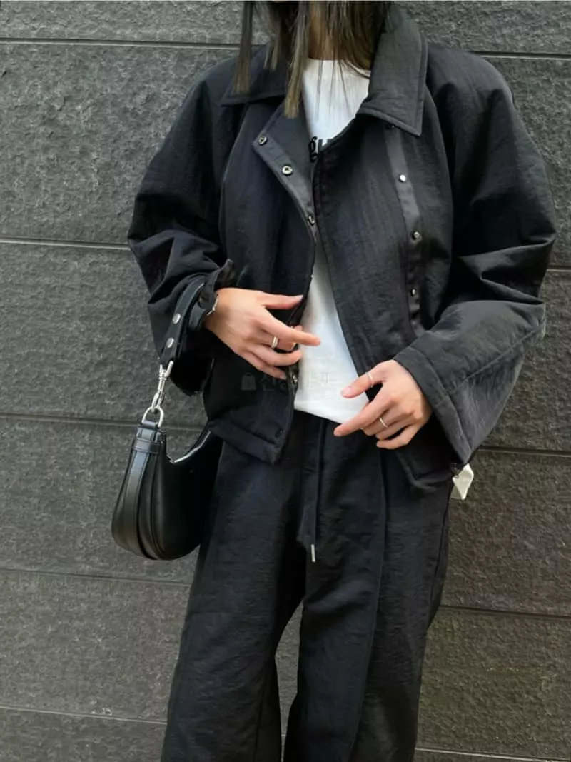Breathe - Korean Women Fashion - #womensfashion - Oil Bonding Jumper - 3