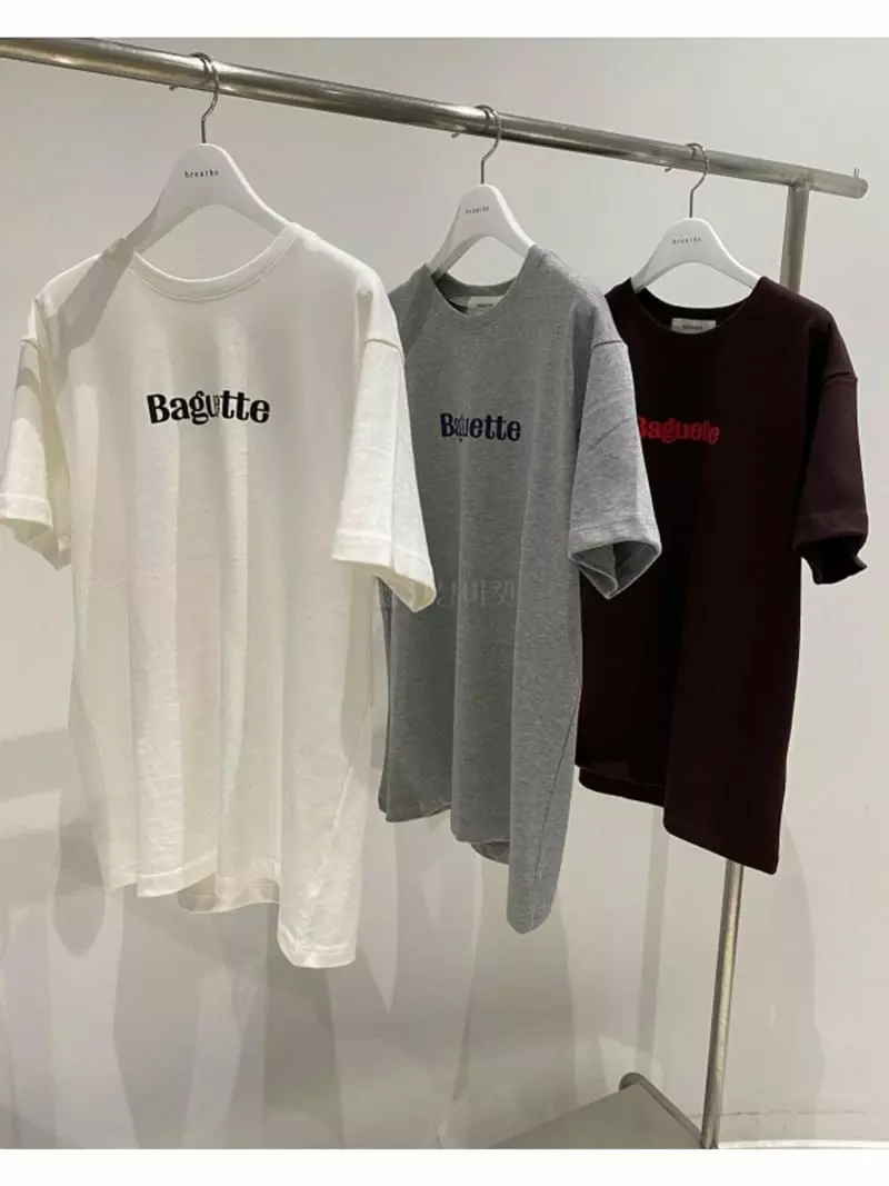 Breathe - Korean Women Fashion - #womensfashion - Baguette Tee - 10