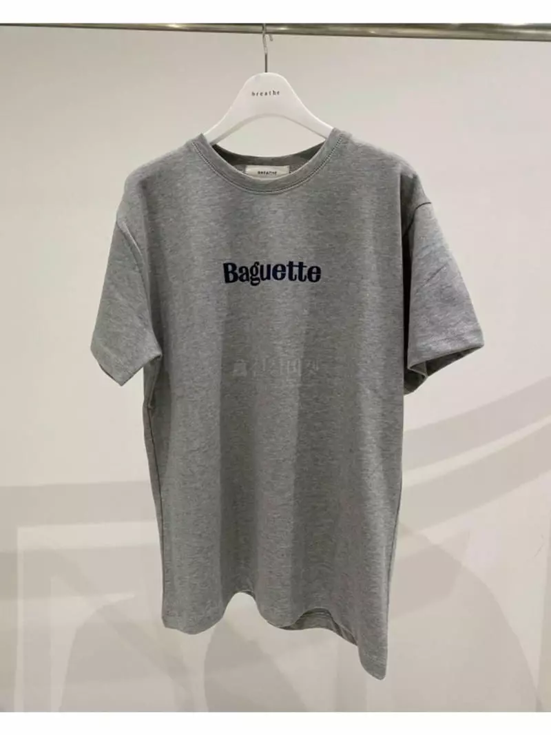 Breathe - Korean Women Fashion - #womensfashion - Baguette Tee - 12