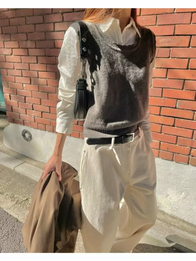 Breathe - Korean Women Fashion - #womensfashion - Laving Knit Vest - 11