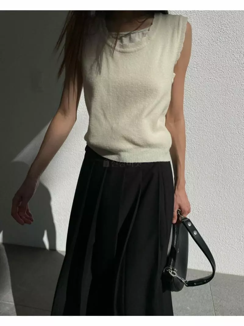 Breathe - Korean Women Fashion - #womensfashion - Laving Knit Vest - 5