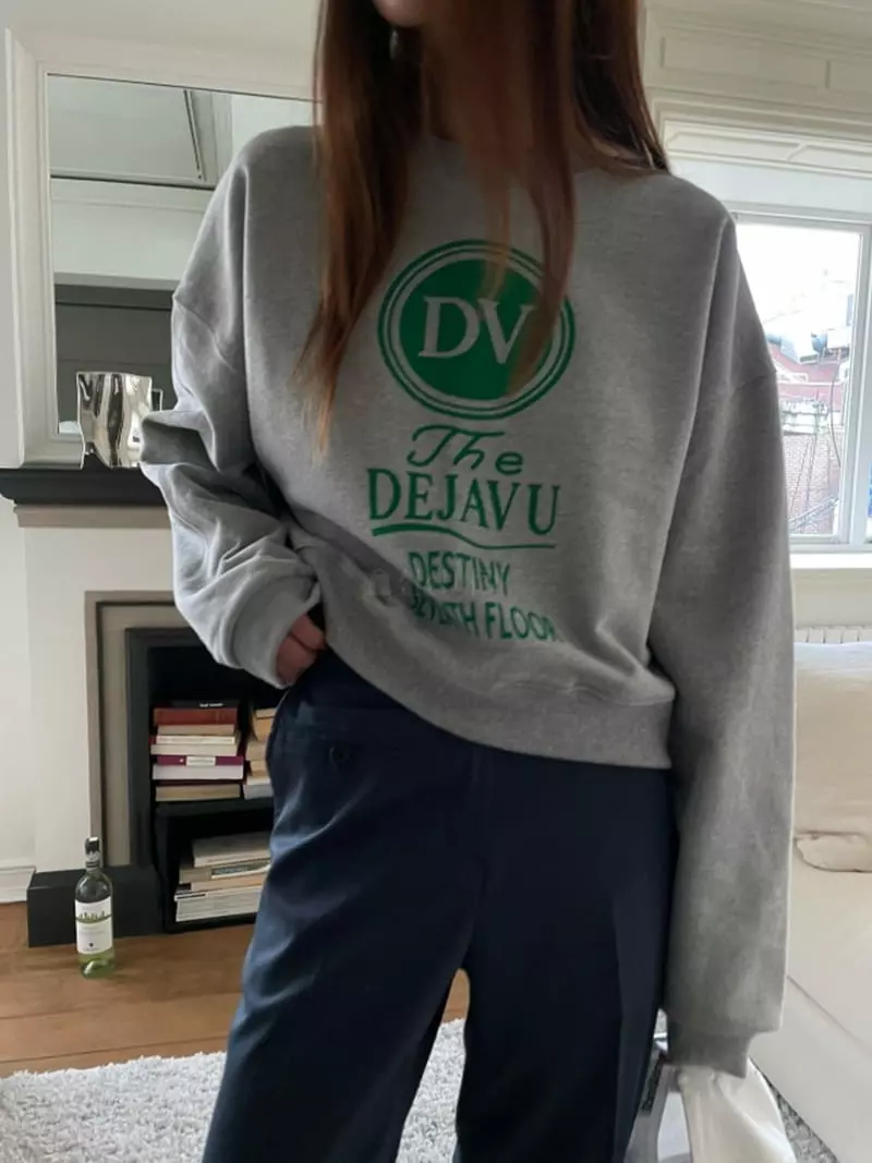 Breathe - Korean Women Fashion - #momslook - Dejavu Sweatshirt - 4