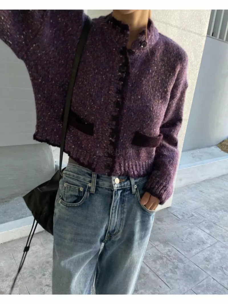 Breathe - Korean Women Fashion - #womensfashion - Collect Crop Cardigan - 11
