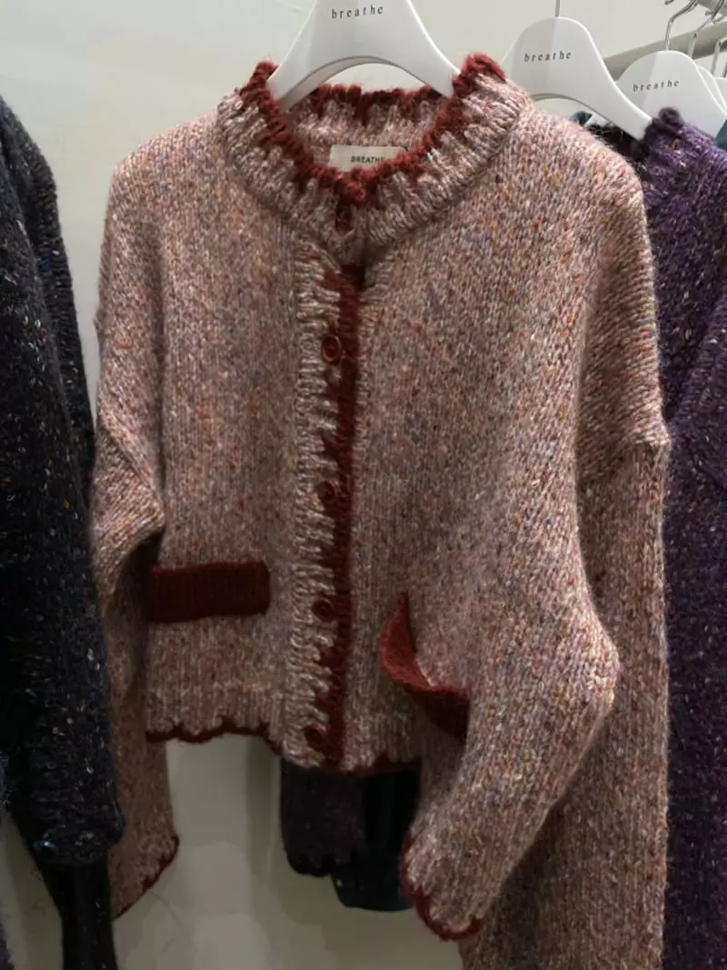 Breathe - Korean Women Fashion - #womensfashion - Collect Crop Cardigan - 3