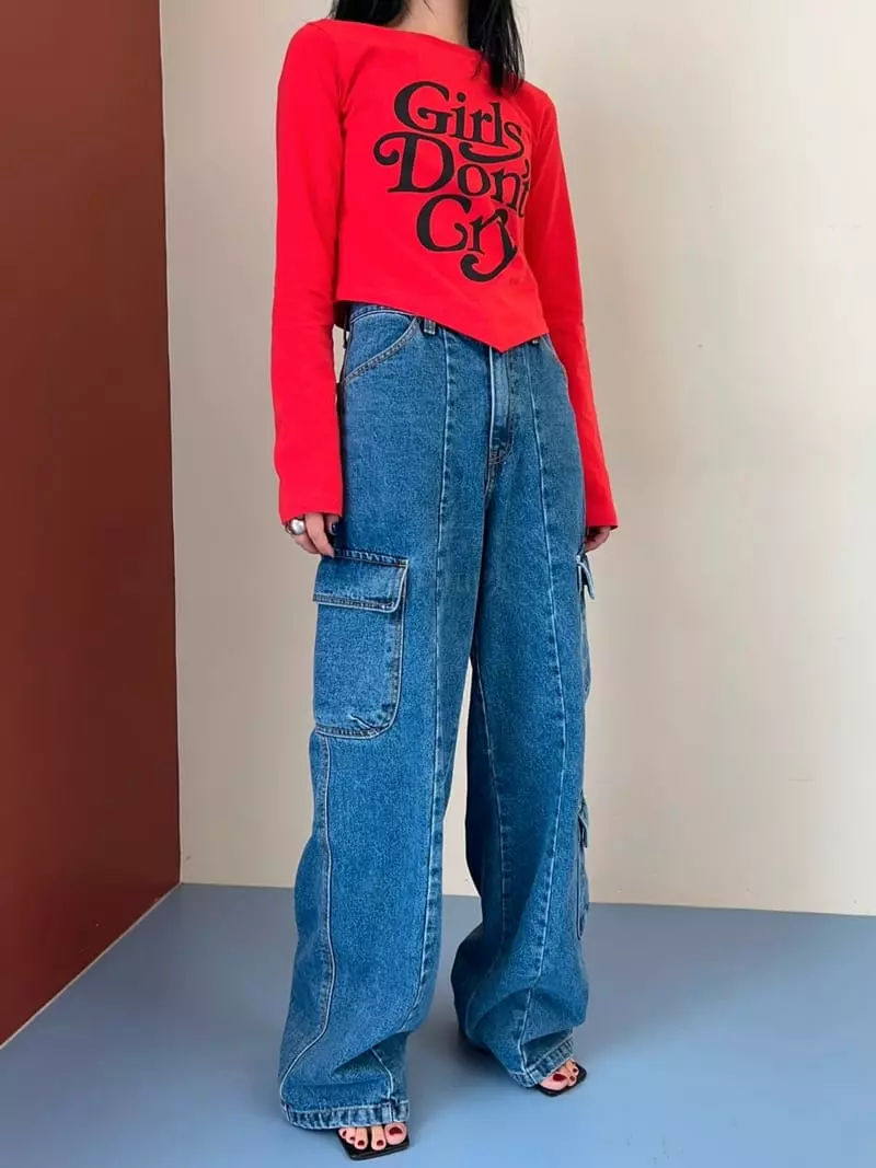 Bricklane - Korean Women Fashion - #momslook - 3 Gunbbang Jeans - 8