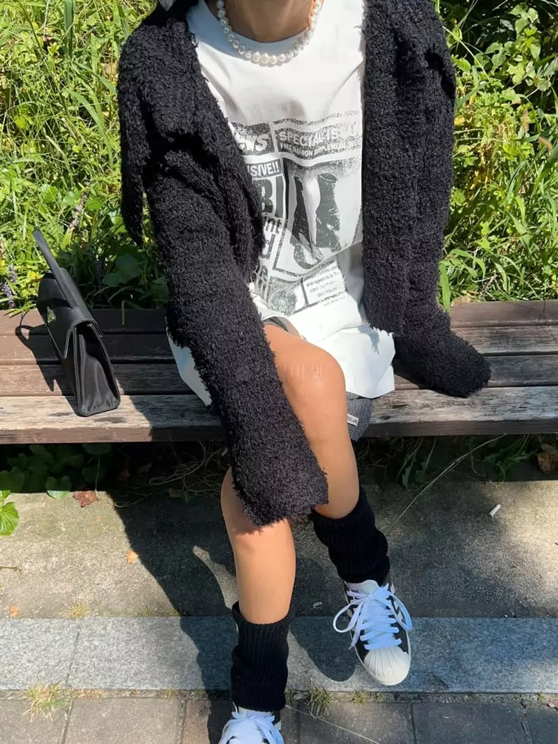 Bricklane - Korean Women Fashion - #momslook - Turtleneck Cardigan - 6