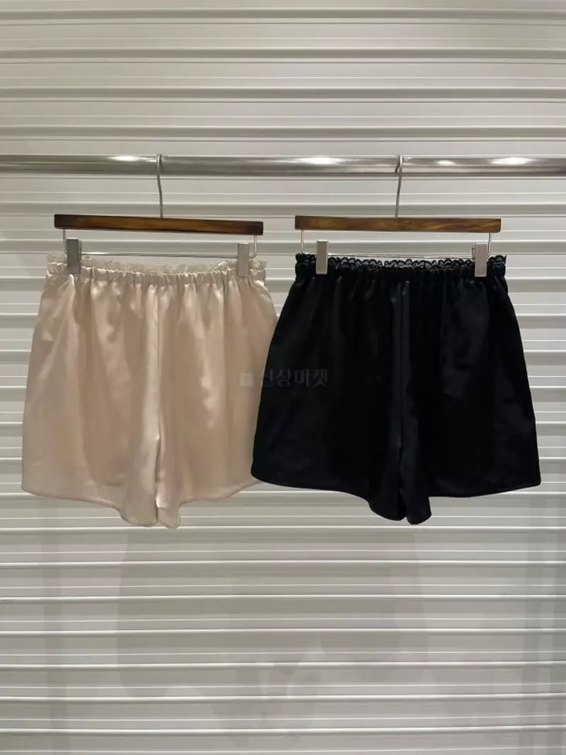 Bricklane - Korean Women Fashion - #momslook - Silky Lace Shorts - 6