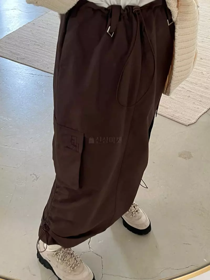 Bricklane - Korean Women Fashion - #momslook - String Long Skirt - 4