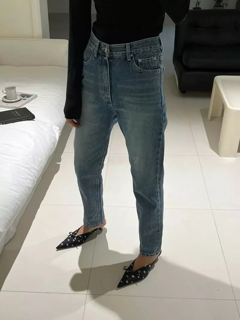 Bricklane - Korean Women Fashion - #momslook - Semi Jeans - 3